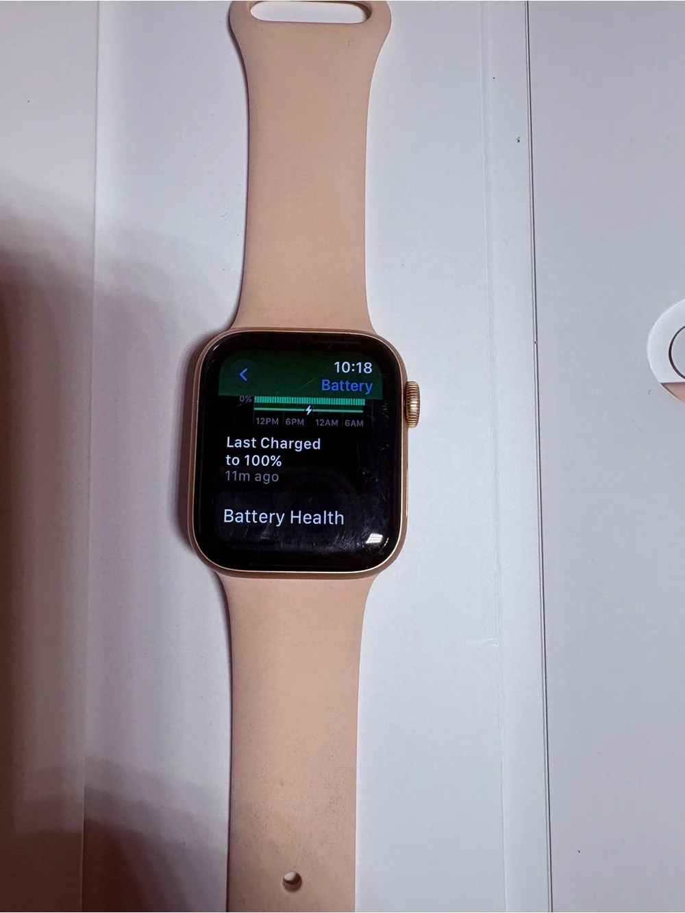 Apple Watch Series 5 GPS, 40mm Gold Aluminum Case with Pink Sand Sport Band